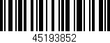 Código de barras (EAN, GTIN, SKU, ISBN): '45193852'