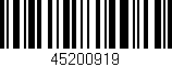 Código de barras (EAN, GTIN, SKU, ISBN): '45200919'
