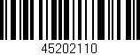 Código de barras (EAN, GTIN, SKU, ISBN): '45202110'