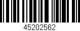Código de barras (EAN, GTIN, SKU, ISBN): '45202562'