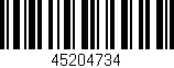 Código de barras (EAN, GTIN, SKU, ISBN): '45204734'