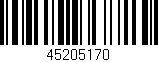Código de barras (EAN, GTIN, SKU, ISBN): '45205170'