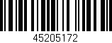 Código de barras (EAN, GTIN, SKU, ISBN): '45205172'