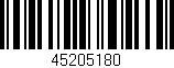 Código de barras (EAN, GTIN, SKU, ISBN): '45205180'