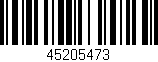 Código de barras (EAN, GTIN, SKU, ISBN): '45205473'