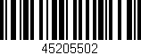 Código de barras (EAN, GTIN, SKU, ISBN): '45205502'