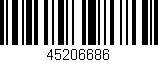 Código de barras (EAN, GTIN, SKU, ISBN): '45206686'