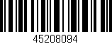 Código de barras (EAN, GTIN, SKU, ISBN): '45208094'