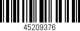 Código de barras (EAN, GTIN, SKU, ISBN): '45209376'