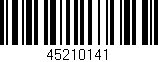 Código de barras (EAN, GTIN, SKU, ISBN): '45210141'