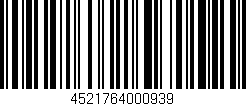 Código de barras (EAN, GTIN, SKU, ISBN): '4521764000939'