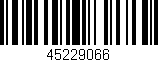 Código de barras (EAN, GTIN, SKU, ISBN): '45229066'
