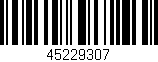 Código de barras (EAN, GTIN, SKU, ISBN): '45229307'