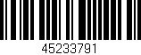 Código de barras (EAN, GTIN, SKU, ISBN): '45233791'