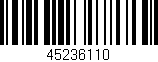 Código de barras (EAN, GTIN, SKU, ISBN): '45236110'