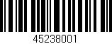 Código de barras (EAN, GTIN, SKU, ISBN): '45238001'