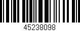 Código de barras (EAN, GTIN, SKU, ISBN): '45238098'