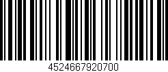 Código de barras (EAN, GTIN, SKU, ISBN): '4524667920700'