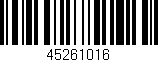 Código de barras (EAN, GTIN, SKU, ISBN): '45261016'