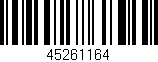 Código de barras (EAN, GTIN, SKU, ISBN): '45261164'