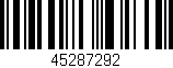 Código de barras (EAN, GTIN, SKU, ISBN): '45287292'
