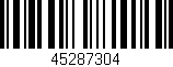 Código de barras (EAN, GTIN, SKU, ISBN): '45287304'
