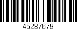 Código de barras (EAN, GTIN, SKU, ISBN): '45287679'