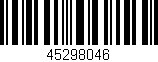 Código de barras (EAN, GTIN, SKU, ISBN): '45298046'