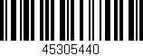 Código de barras (EAN, GTIN, SKU, ISBN): '45305440'
