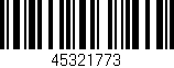 Código de barras (EAN, GTIN, SKU, ISBN): '45321773'