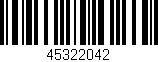 Código de barras (EAN, GTIN, SKU, ISBN): '45322042'