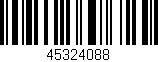 Código de barras (EAN, GTIN, SKU, ISBN): '45324088'