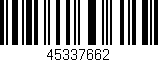 Código de barras (EAN, GTIN, SKU, ISBN): '45337662'