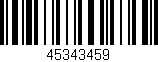 Código de barras (EAN, GTIN, SKU, ISBN): '45343459'