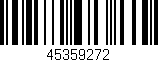 Código de barras (EAN, GTIN, SKU, ISBN): '45359272'