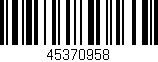 Código de barras (EAN, GTIN, SKU, ISBN): '45370958'