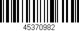 Código de barras (EAN, GTIN, SKU, ISBN): '45370982'