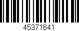 Código de barras (EAN, GTIN, SKU, ISBN): '45371641'