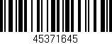 Código de barras (EAN, GTIN, SKU, ISBN): '45371645'