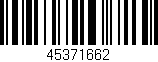 Código de barras (EAN, GTIN, SKU, ISBN): '45371662'