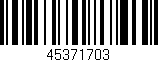 Código de barras (EAN, GTIN, SKU, ISBN): '45371703'