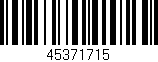 Código de barras (EAN, GTIN, SKU, ISBN): '45371715'