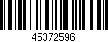 Código de barras (EAN, GTIN, SKU, ISBN): '45372596'