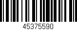 Código de barras (EAN, GTIN, SKU, ISBN): '45375590'