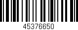 Código de barras (EAN, GTIN, SKU, ISBN): '45376650'