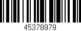 Código de barras (EAN, GTIN, SKU, ISBN): '45378979'