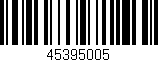 Código de barras (EAN, GTIN, SKU, ISBN): '45395005'