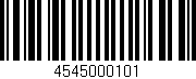 Código de barras (EAN, GTIN, SKU, ISBN): '4545000101'