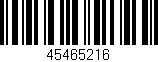 Código de barras (EAN, GTIN, SKU, ISBN): '45465216'