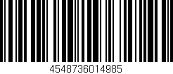 Código de barras (EAN, GTIN, SKU, ISBN): '4548736014985'